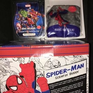 NEW Scentsy Spider-Man Buddy W/Scent Pak And Wax
